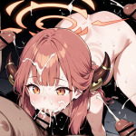 [Rikuhama Aru] Pregnant belly rape and sublingual ejaculation!-4