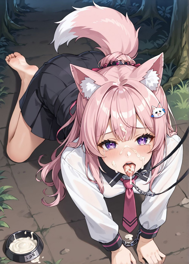 【博衣こより】ペットプレイ強制食ザー