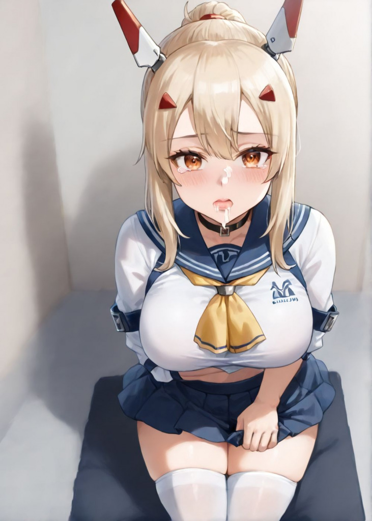 【綾波】ダブルピース口内射精