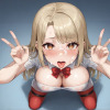 【クリーブランド】ダブルピース口内射精