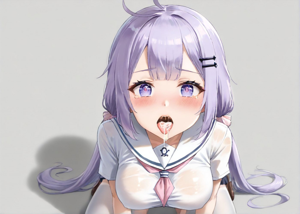 【ユニコーン】ダブルピース口内射精