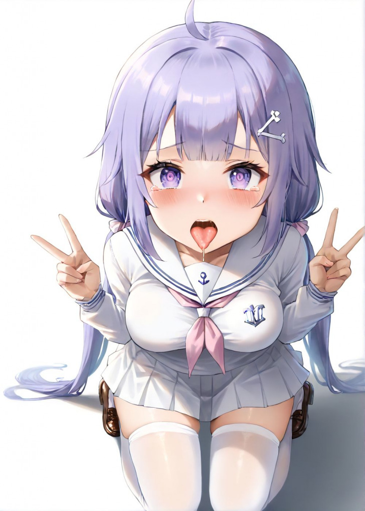 【ユニコーン】ダブルピース口内射精